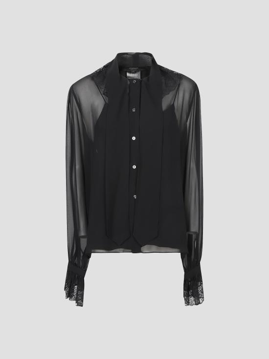 26FW 구찌 블라우스 876365ZHS04 1000 BLACK