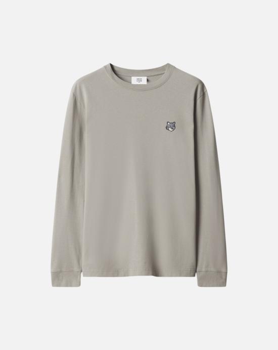  메종키츠네 긴팔 티셔츠 PM00119KJ7025 0590 Soft taupe