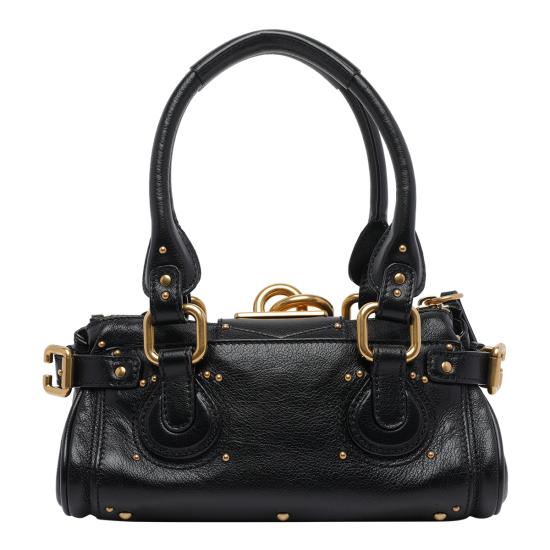 26FW 끌로에 스몰 그레인드 레더 패딩턴 백 CH26SS805P75 001 Black - CHLOE