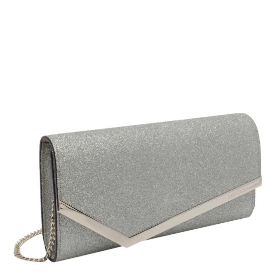 26FW 지미추 클러치/파우치 EMMIE DGZPLATINUM ICE Silver - JIMMY CHOO