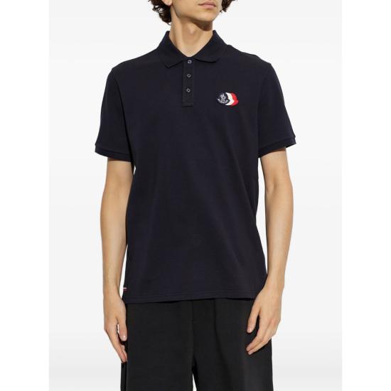 26FW 몽클레어 폴로 티셔츠 89A16 8A000 12 77X BLUE - MONCLER