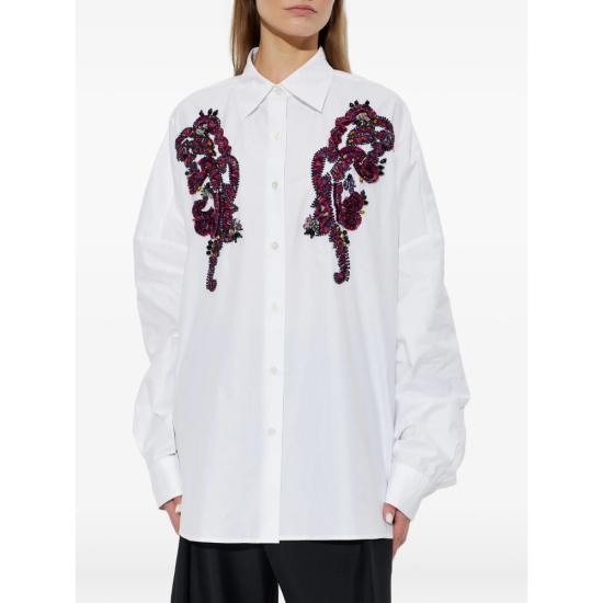 26FW 드리스 반 노튼 블라우스 4433 130714 001 WHITE - DRIES VAN NOTEN