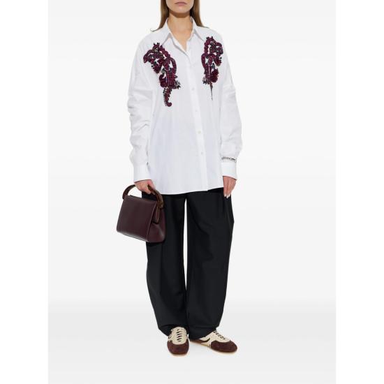 26FW 드리스 반 노튼 블라우스 4433 130714 001 WHITE - DRIES VAN NOTEN