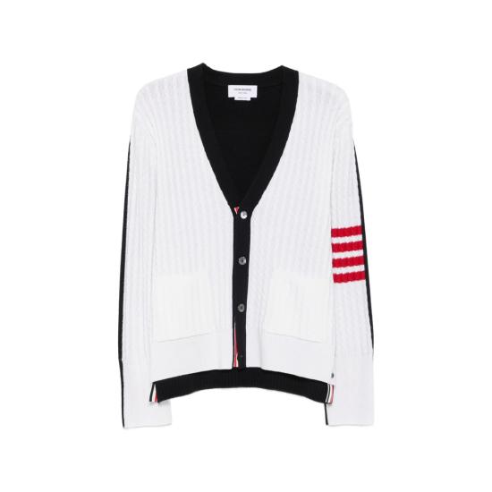26FW 톰브라운 가디건 MKC650A Y1018 979 WHITE BLUE