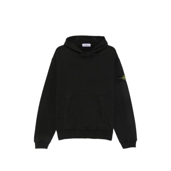 26FW 스톤 아일랜드 후드 티셔츠 156100023 S0A20 V0029 BLACK