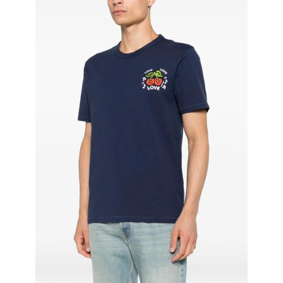 26FW 겐조 반팔 티셔츠 FG65TS1584SG 79 BLUE - KENZO