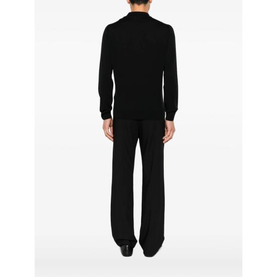 26FW 카날리 폴로 티셔츠 MK02353 C1123 100 BLACK - CANALI