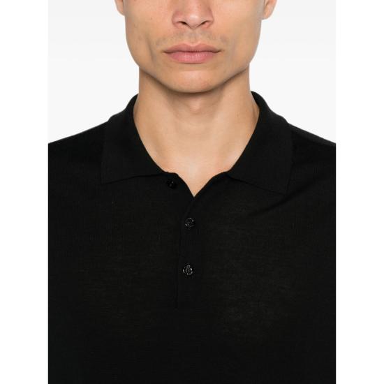 26FW 카날리 폴로 티셔츠 MK02353 C1123 100 BLACK - CANALI