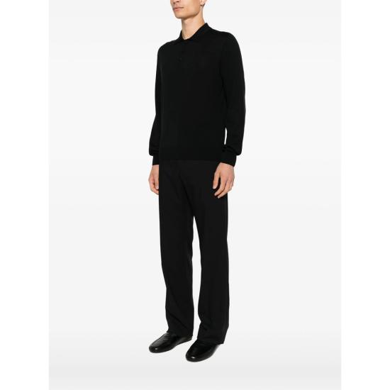 26FW 카날리 폴로 티셔츠 MK02353 C1123 100 BLACK - CANALI