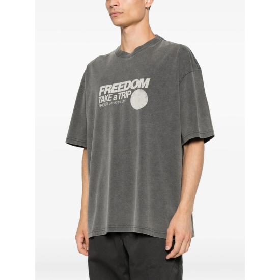 26FW 세븐포올맨카인드 반팔 티셔츠 7MEN0H50 GRAPHIC 3VD GREY - 7 FOR ALL MANKIND