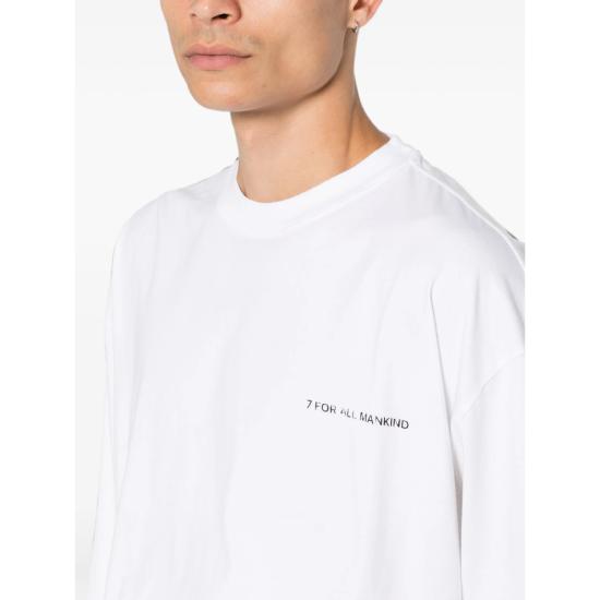 26FW 세븐포올맨카인드 긴팔 티셔츠 7MEO0G54 GRAPHIC 3VG WHITE - 7 FOR ALL MANKIND