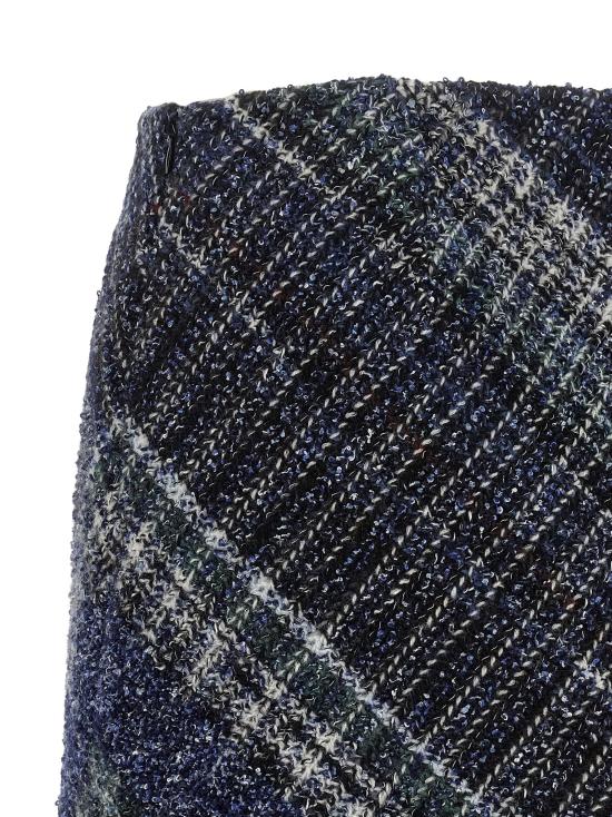 26FW 미소니 숏 스커트 DS26WH09BC006IS91SX Blue - MISSONI