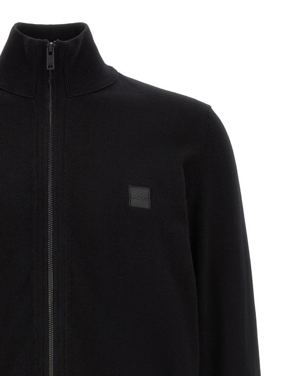 26FW 휴고보스 집업 니트 50543692001 Black - HUGO BOSS