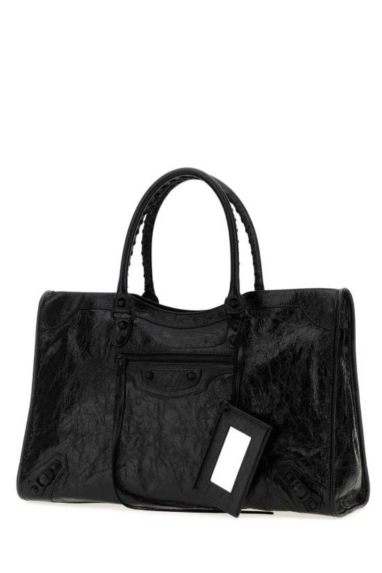 26FW 발렌시아가 르 시티 백 라지 8657652ACME 1000 Black - BALENCIAGA