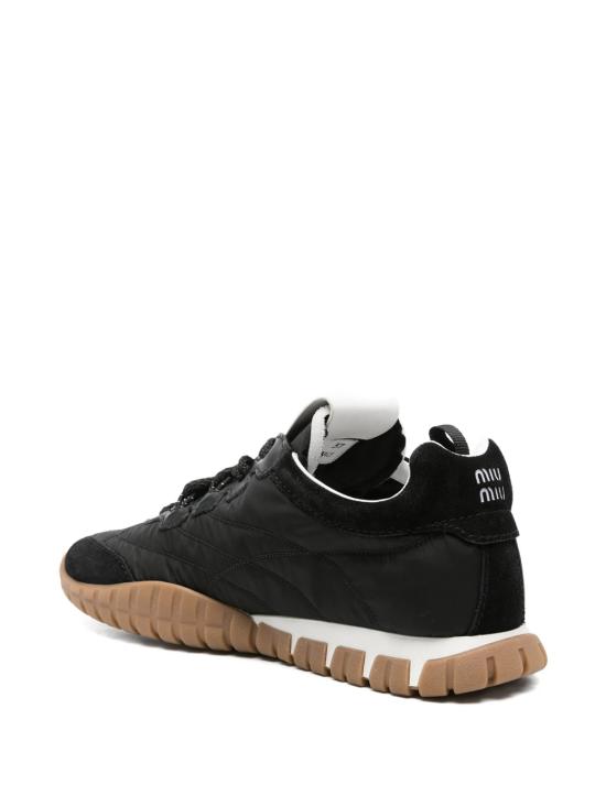 26FW 미우미우 타이어 테크니컬 스웨이드 스니커즈 5E417EF005 ZJM F0002 NERO - MIU MIU