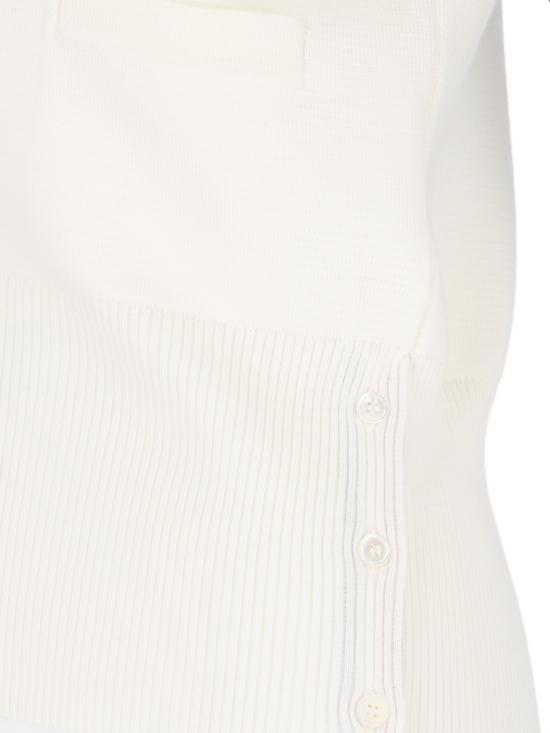 26FW 톰브라운 파인 메리노 울 4바 클래식 V넥 가디건 FKC207A 00014 100 White - THOM BROWNE