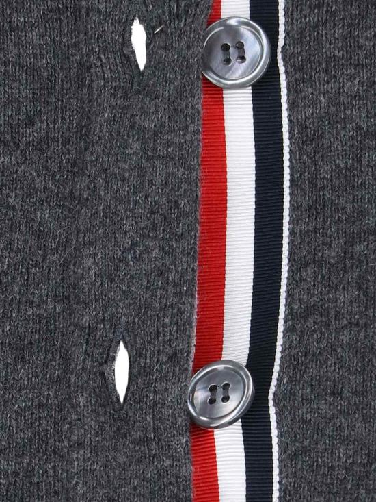 26FW 톰브라운 가디건 FKC002A 00011 035 Grey - THOM BROWNE