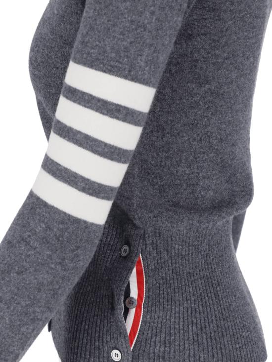 26FW 톰브라운 클래식 캐시미어 4바 브이넥 가디건 FKC001A 00011 035 Grey - THOM BROWNE