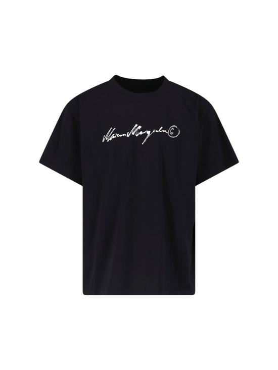 26FW MM6 메종마르지엘라 반팔 티셔츠 SH0GC0077 M20258 900 Black