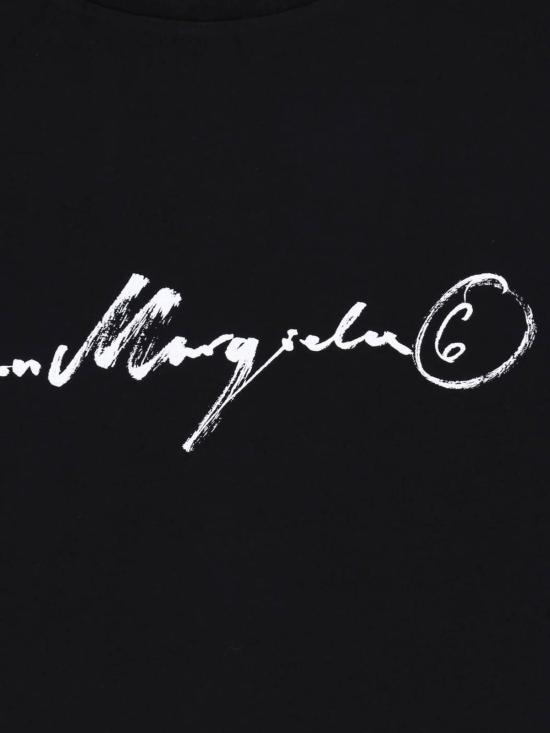 26FW MM6 메종마르지엘라 반팔 티셔츠 SH0GC0077 M20258 900 Black - MM6 MAISON MARGIELA