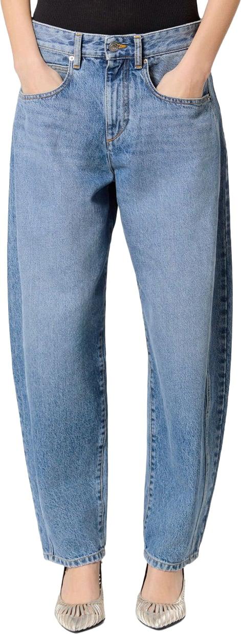 26FW 이자벨마랑 오리안 페이디드 데님 배럴 진 PA0584FAD1H04I30LU BLUE - ISABEL MARANT
