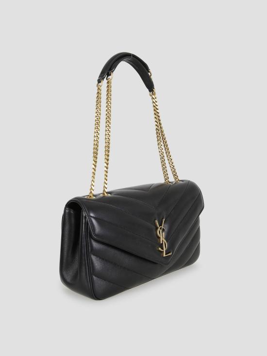 25FW 생로랑 루루 마틀라세 램스킨 미디움 숄더백 801439AAEAX 1000 - SAINT LAURENT