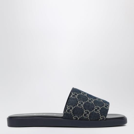 26FW 구찌 슬라이드 샌들 슬리퍼 슬라이드 샌들 슬리퍼 871685FAF4Y Blue