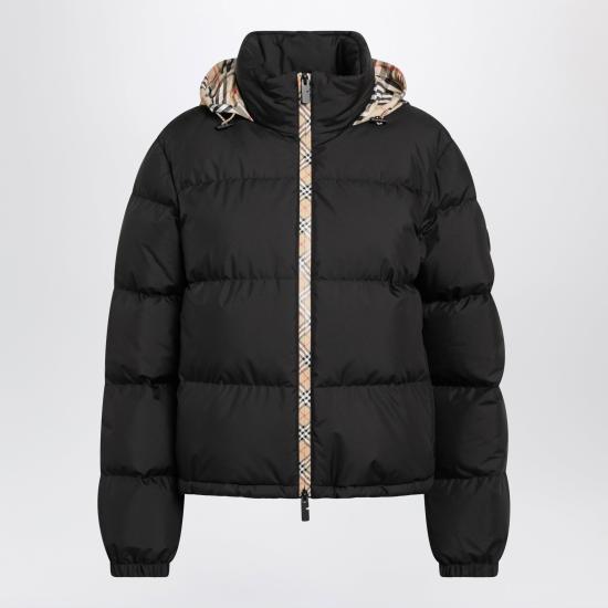 26FW 버버리 체크 테이프 앰블사이드 푸퍼 자켓 8110250168326 Black
