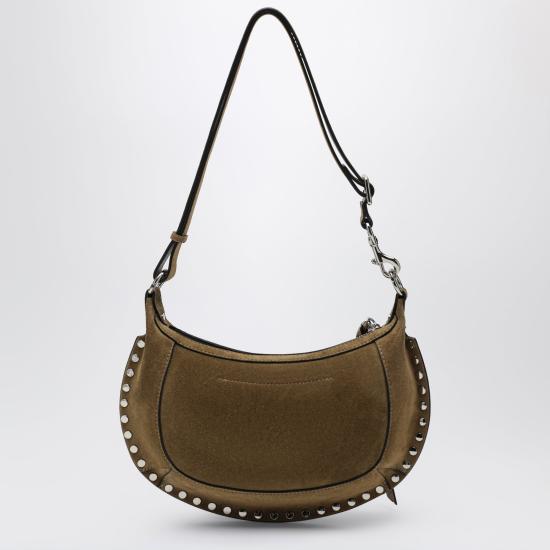 26FW 이자벨마랑 오스칸 문 스웨이드 카프스킨 레더 숄더백 PP0003FAA3C32M Brown - ISABEL MARANT