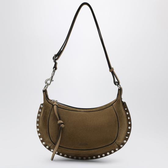 26FW 이자벨마랑 오스칸 문 스웨이드 카프스킨 레더 숄더백 PP0003FAA3C32M Brown