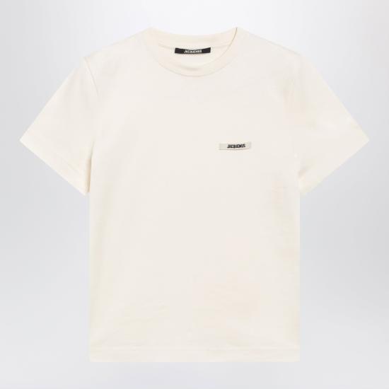 26FW 자크뮈스 그로그랭 로고 솟슬리브 티셔츠 TSW00550AJ00029 Beige