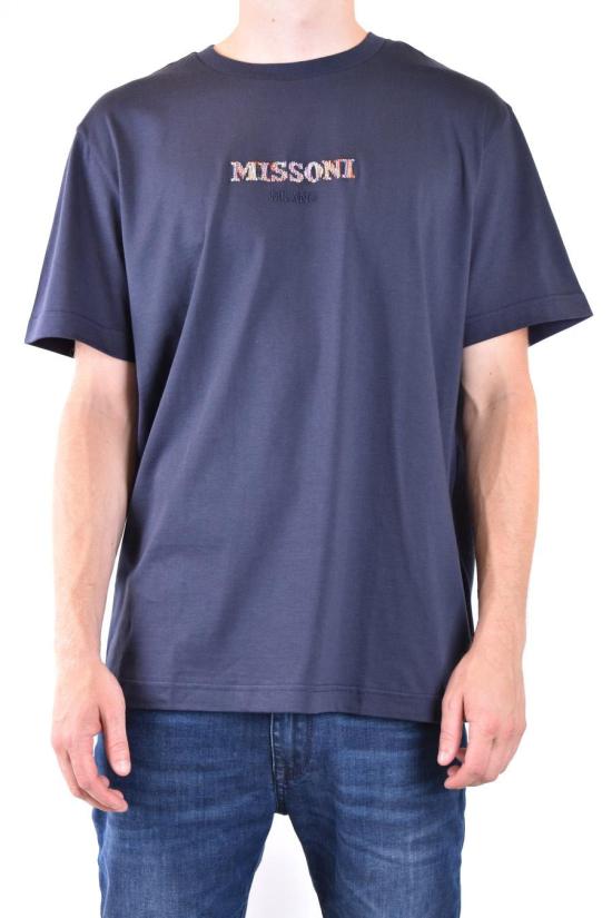  미소니 반팔 티셔츠 UC22SL03BJ00C7S75O NAVY - MISSONI