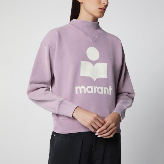 26FW 이자벨마랑에뚜왈 모비 코튼 스웨트셔츠 로고 SW0003FAD1M04E Pink - ISABEL MARANT ETOILE