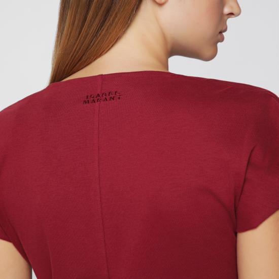 26FW 이자벨마랑 롱 원피스 RO1174FBA1N41I Burgundy - ISABEL MARANT