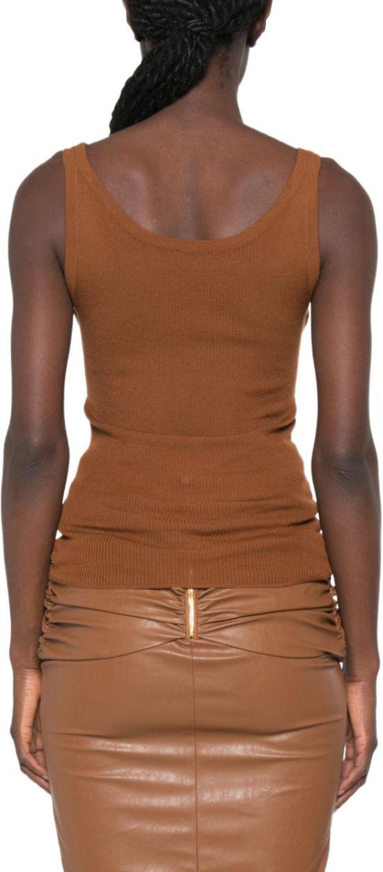 26FW 엘리자베타프랜치 민소매 티셔츠 TK03B66E2FQ4 BEIGE - ELISABETTA FRANCHI