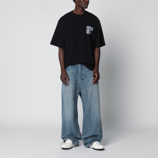 26FW 오프화이트 반팔 티셔츠 OMAA120F26JER00Y Black - OFF WHITE