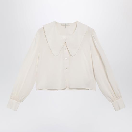26FW 끌로에 블라우스 CH26AH109005 White