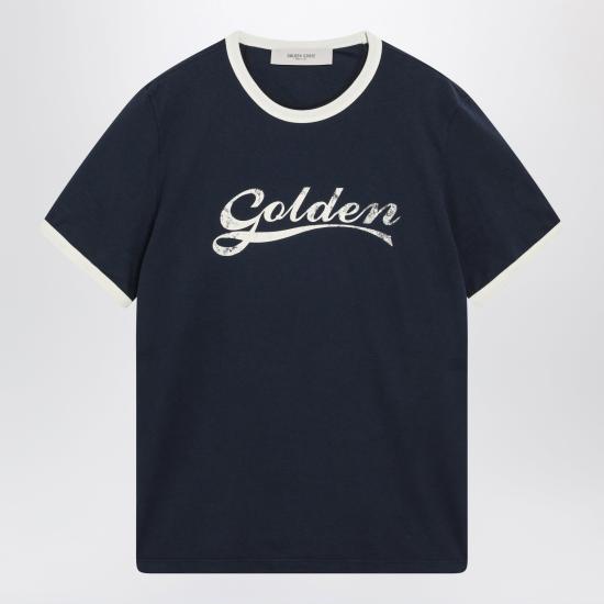 26FW 골든구스 반팔 티셔츠 GMP02761P002624 Blue