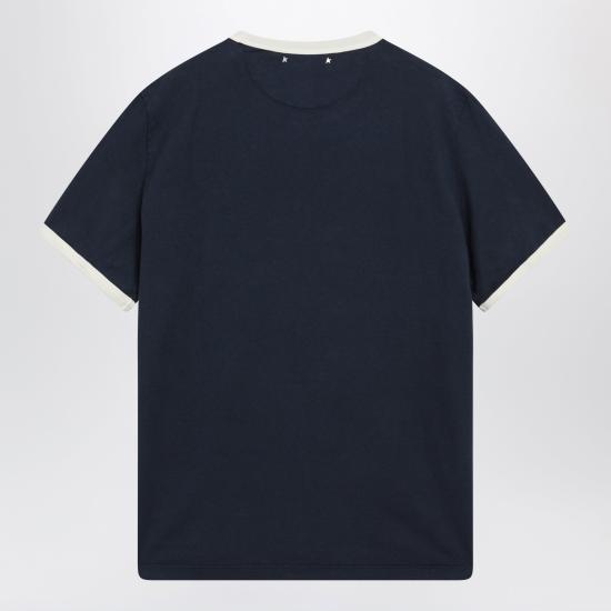 26FW 골든구스 반팔 티셔츠 GMP02761P002624 Blue - GOLDEN GOOSE