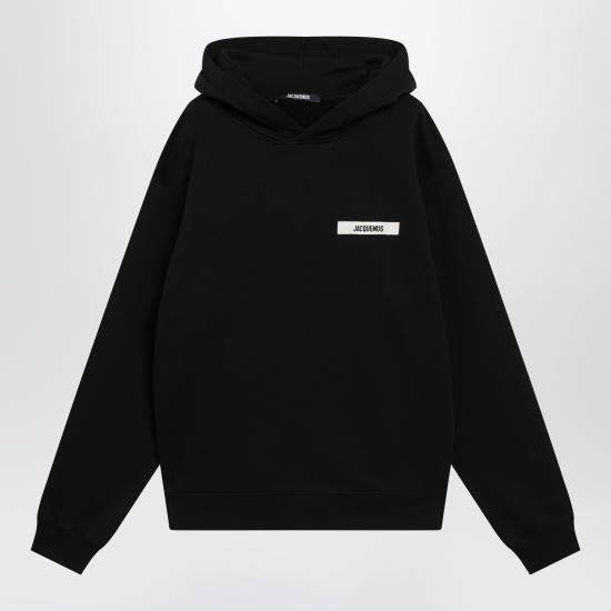 26FW 자크뮈스 그로그랭 후드 티셔츠 HOM00247AJ00126 Black