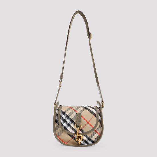 26FW 버버리 미니 B 클립 메신저 백 8119657 B9368 SAND IP CHECK - BURBERRY