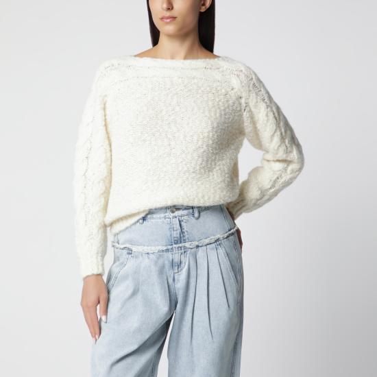 26FW 이자벨마랑 긴팔 티셔츠 PU0952FAD3L06I White
