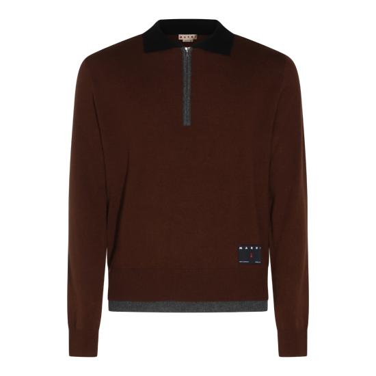 26FW 마르니 폴로 티셔츠 POMG0096Q0 UFX331MXM53 MULTI BROWN