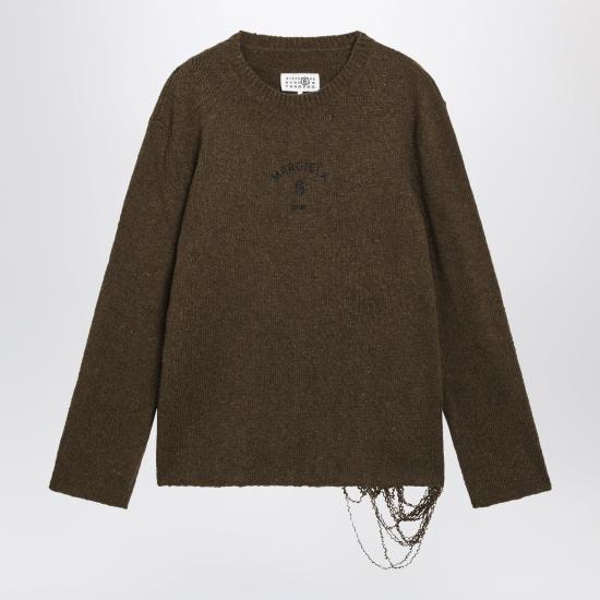 26FW MM6 메종마르지엘라 긴팔 티셔츠 SH0HL0049M13283 Green