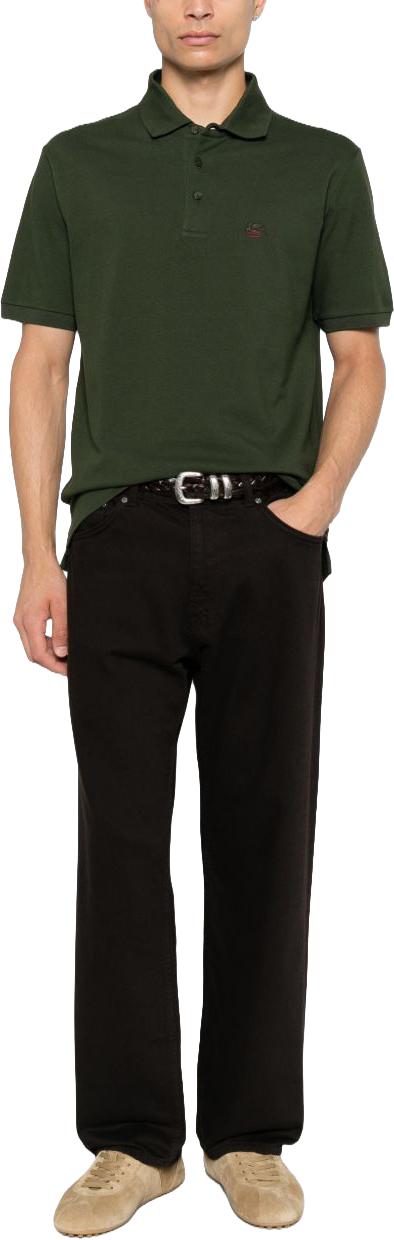 26FW 에트로 폴로 티셔츠 MRMD0005AU13IV0286 DONKERGREEN - ETRO