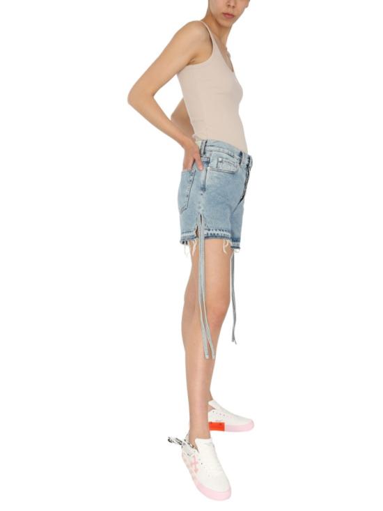  오프화이트 데님 숏팬츠 OWYC006 S21DEN0024000 Blue - OFF WHITE