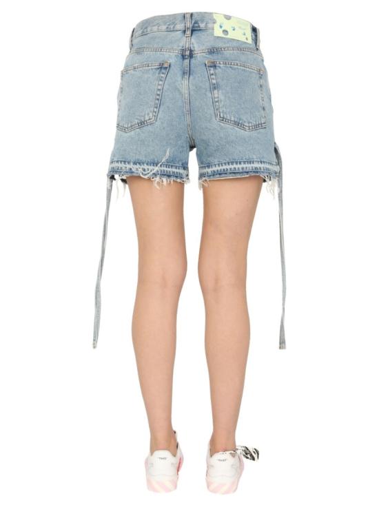  오프화이트 데님 숏팬츠 OWYC006 S21DEN0024000 Blue - OFF WHITE