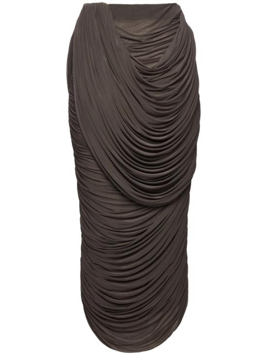 26SS 마그다뷰트림 롱 스커트 302426 BROWN - MAGDA BUTRYM