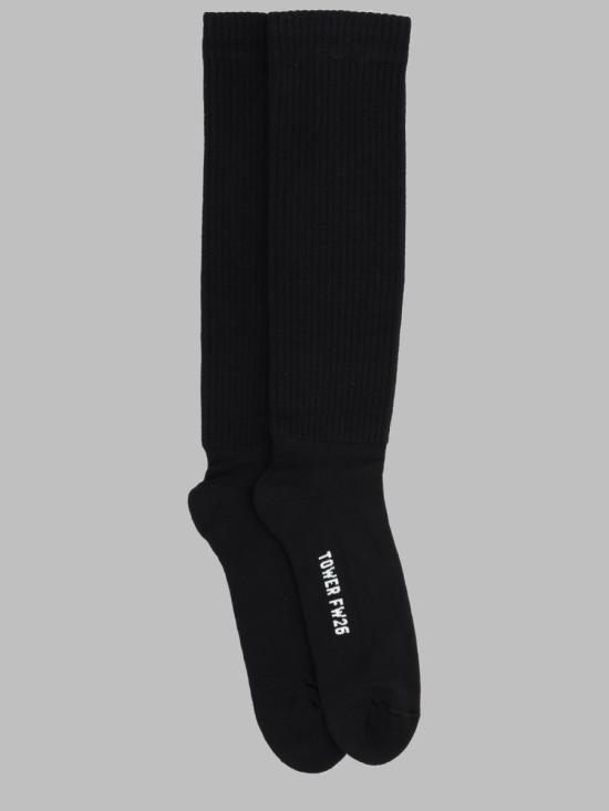 26FW 릭 오웬스 양말 RU02F4499 SOCKC911 BLACK - RICK OWENS