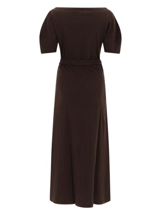 26SS 르메르 코튼 오프 숄더 드레스 DR1147 LJ1010BR512 Brown - LEMAIRE